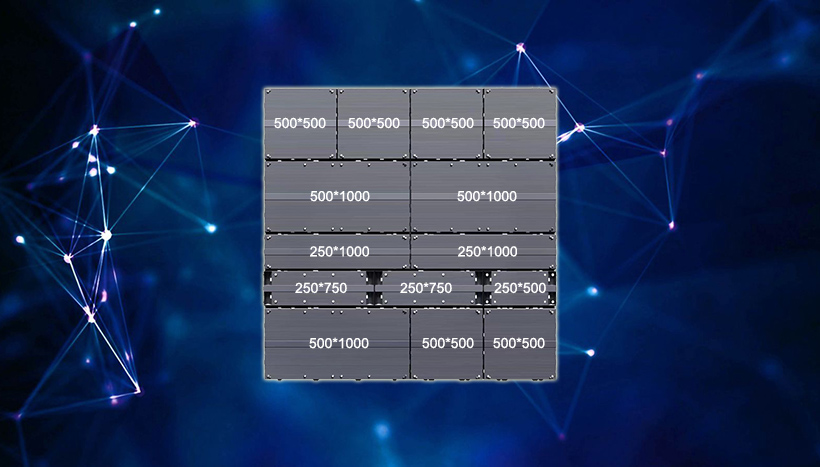 led cabinet size